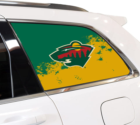 Minnesota Wild NHL Rear Side Quarter Window Vinyl Decal Stickers Fits Jeep Grand