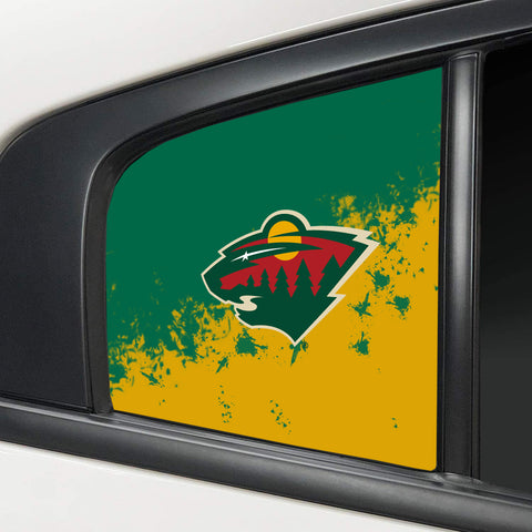 Minnesota Wild NHL Rear Side Quarter Window Vinyl Decal Stickers Fits Dodge Charger