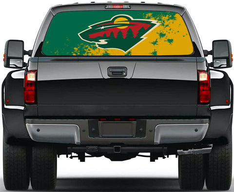 Minnesota Wild NHL Truck SUV Decals Paste Film Stickers Rear Window