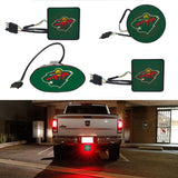 Minnesota Wild NHL Hitch Cover LED Brake Light for Trailer