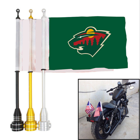 Minnesota Wild NHL Motocycle Rack Pole Flag