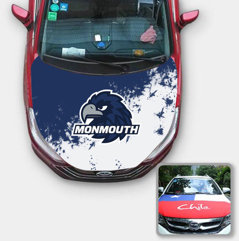 Monmouth Hawks NCAA Car Auto Hood Engine Cover Protector