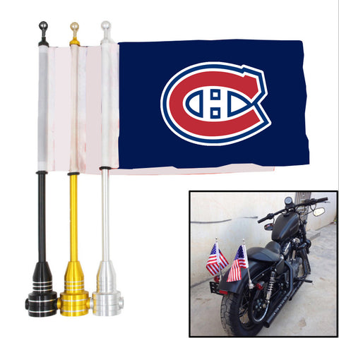 Montreal Canadiens NHL Motocycle Rack Pole Flag