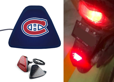 Montreal Canadiens NHL Car Motorcycle tail light LED brake flash Pilot rear