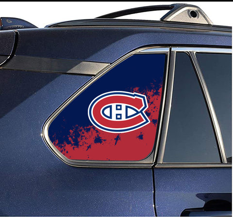 Montreal Canadiens NHL Rear Side Quarter Window Vinyl Decal Stickers Fits Toyota Rav4