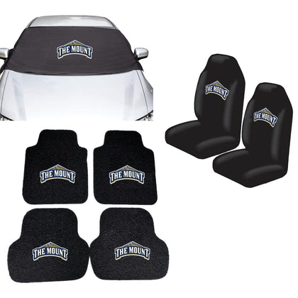Mount St. Mary's Mountaineers NCAA Car Front Windshield Cover Seat Cover Floor Mats