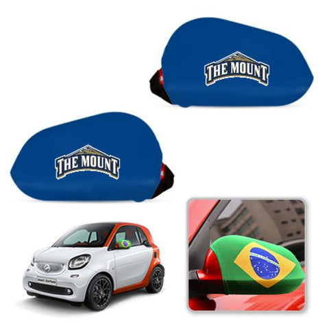 Mount St. Mary's Mountaineers NCAAB Car rear view mirror cover-View Elastic