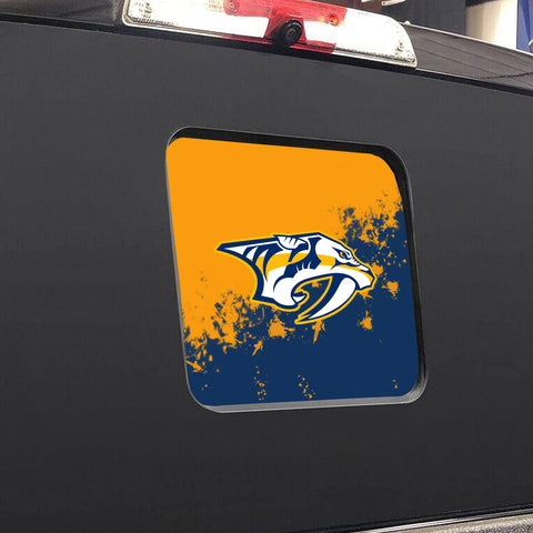 Nashville Predators NHL Rear Back Middle Window Vinyl Decal Stickers Fits Dodge Ram GMC Chevy Tacoma Ford