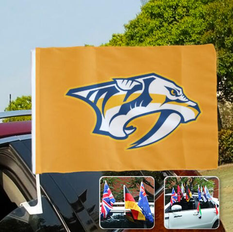 Nashville Predators NHL Car Window Flag