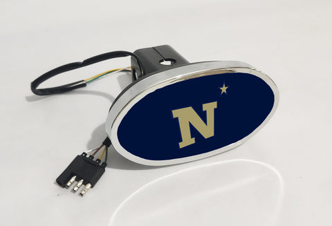 Navy Midshipmen NCAA Hitch Cover LED Brake Light for Trailer