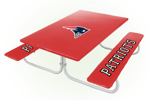 New England Patriots NFL Picnic Table Bench Chair Set Outdoor Cover