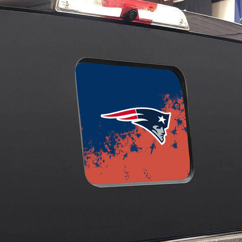 New England Patriots NFL Rear Back Middle Window Vinyl Decal Stickers Fits Dodge Ram GMC Chevy Tacoma Ford