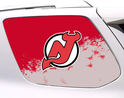 New Jersey Devils NHL Rear Side Quarter Window Vinyl Decal Stickers Fits Toyota 4Runner