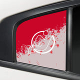 New Jersey Devils NHL Rear Side Quarter Window Vinyl Decal Stickers Fits Dodge Charger