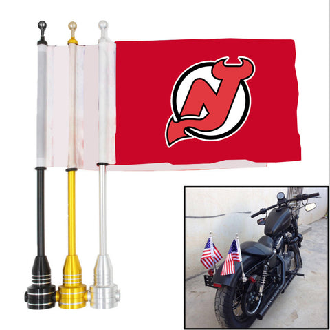 New Jersey Devils NHL Motocycle Rack Pole Flag