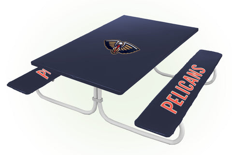 New Orleans Pelicans NBA Picnic Table Bench Chair Set Outdoor Cover