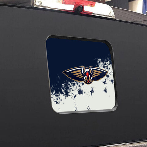 New Orleans Pelicans NBA Rear Back Middle Window Vinyl Decal Stickers Fits Dodge Ram GMC Chevy Tacoma Ford