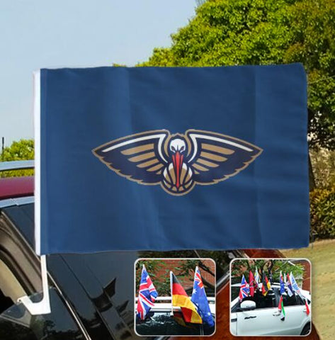 New Orleans Pelicans NBA Car Window Flag