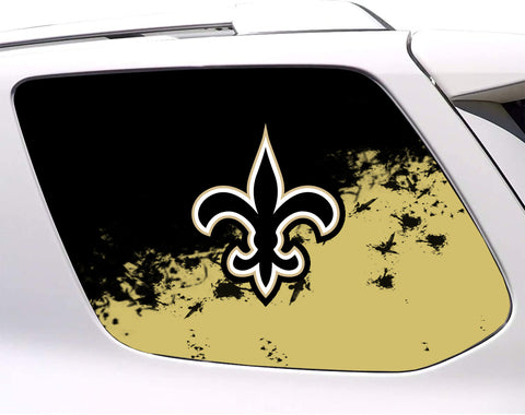 New Orleans Saints NFL Rear Side Quarter Window Vinyl Decal Stickers Fits Toyota 4Runner