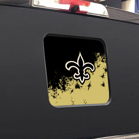 New Orleans Saints NFL Rear Back Middle Window Vinyl Decal Stickers Fits Dodge Ram GMC Chevy Tacoma Ford
