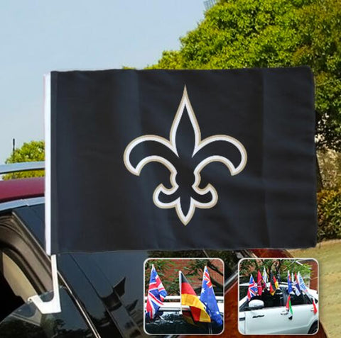 New Orleans Saints NFL Car Window Flag