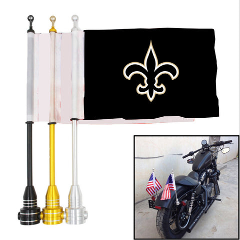 New Orleans Saints NFL Motocycle Rack Pole Flag