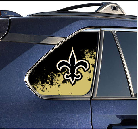 New Orleans Saints NFL Rear Side Quarter Window Vinyl Decal Stickers Fits Toyota Rav4