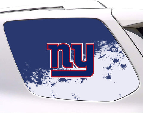 New York Giants NFL Rear Side Quarter Window Vinyl Decal Stickers Fits Toyota 4Runner