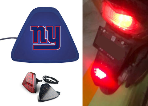 New York Giants NFL Car Motorcycle tail light LED brake flash Pilot rear