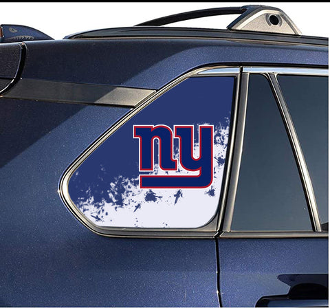 New York Giants NFL Rear Side Quarter Window Vinyl Decal Stickers Fits Toyota Rav4