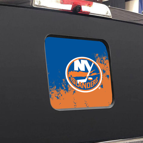 New York Islanders NHL Rear Back Middle Window Vinyl Decal Stickers Fits Dodge Ram GMC Chevy Tacoma Ford