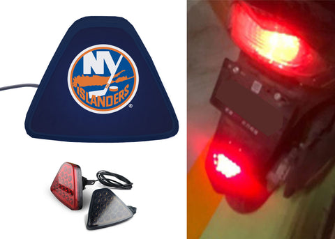 New York Islanders NHL Car Motorcycle tail light LED brake flash Pilot rear