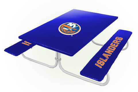 New York Islanders NHL Picnic Table Bench Chair Set Outdoor Cover