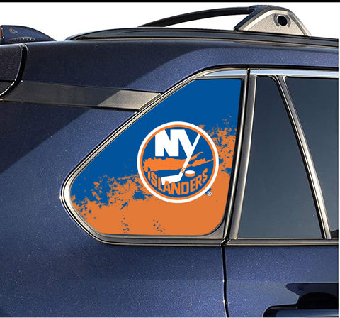 New York Islanders NHL Rear Side Quarter Window Vinyl Decal Stickers Fits Toyota Rav4