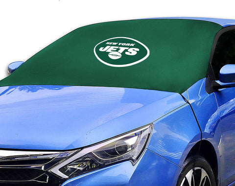 New York Jets NFL Car SUV Front Windshield Snow Cover Sunshade