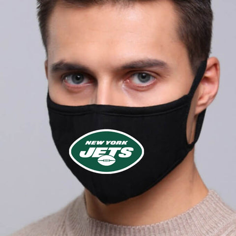 New York Jets NFL Face Mask Cotton Guard Sheild 2pcs