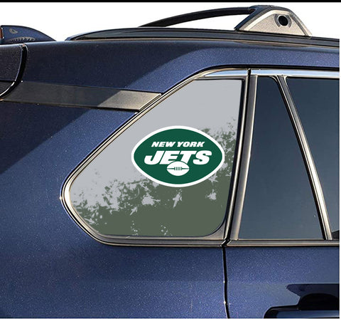 New York Jets NFL Rear Side Quarter Window Vinyl Decal Stickers Fits Toyota Rav4