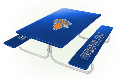 New York Knicks NBA Picnic Table Bench Chair Set Outdoor Cover