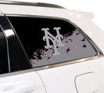 New York Mets MLB Rear Side Quarter Window Vinyl Decal Stickers Fits Jeep Grand