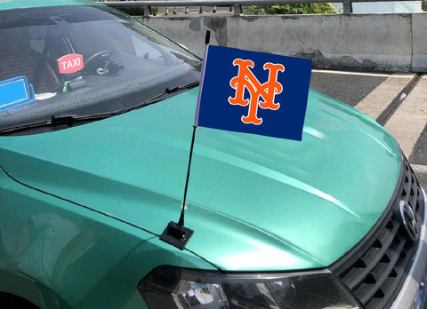 New York Mets MLB Car Hood Flag