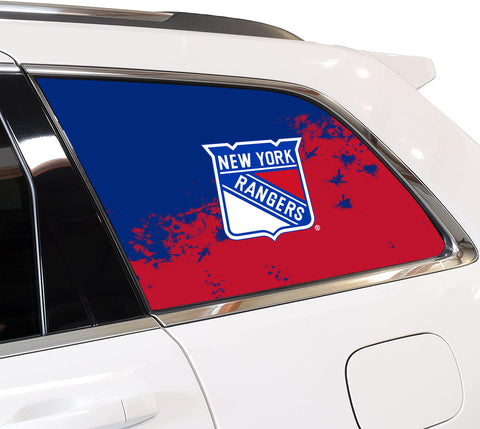 New York Rangers NHL Rear Side Quarter Window Vinyl Decal Stickers Fits Jeep Grand