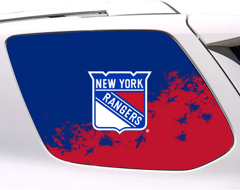 New York Rangers NHL Rear Side Quarter Window Vinyl Decal Stickers Fits Toyota 4Runner