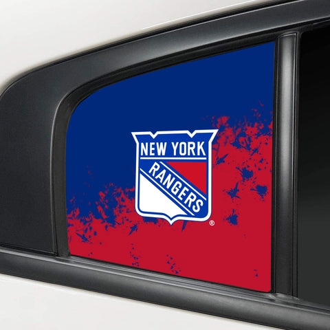 New York Rangers NHL Rear Side Quarter Window Vinyl Decal Stickers Fits Dodge Charger
