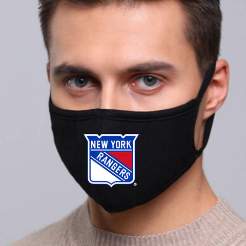 New York Rangers NHL Face Mask Cotton Guard Sheild 2pcs