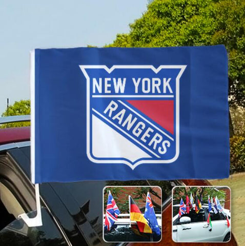 New York Rangers NHL Car Window Flag