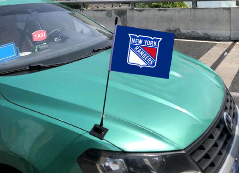 New York Rangers NHL Car Hood Flag