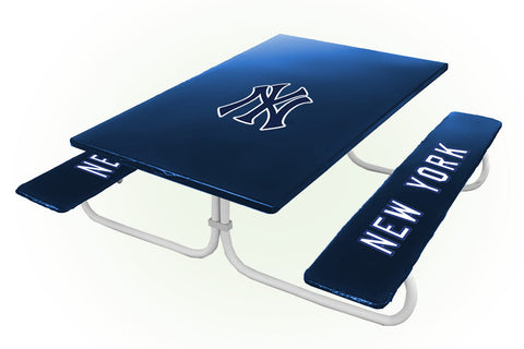 New York Yankees MLB Picnic Table Bench Chair Set Outdoor Cover