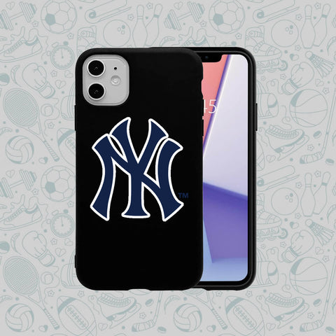Phone Case Rubber Plastic MLB-New York Yankees Print