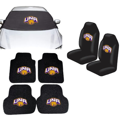 North Alabama Lions NCAA Car Front Windshield Cover Seat Cover Floor Mats