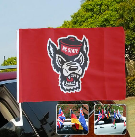 North Carolina State Wolfpack NCAAB NCAAB Car Window Flag